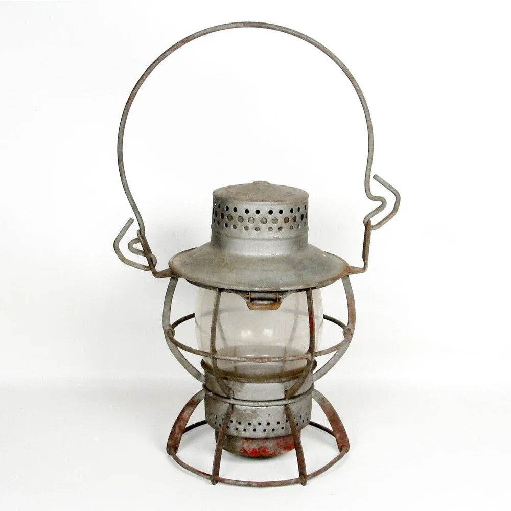 Vintage Dressel Arlington NJ Railroad Lantern NYCS New York Central Clear Globe